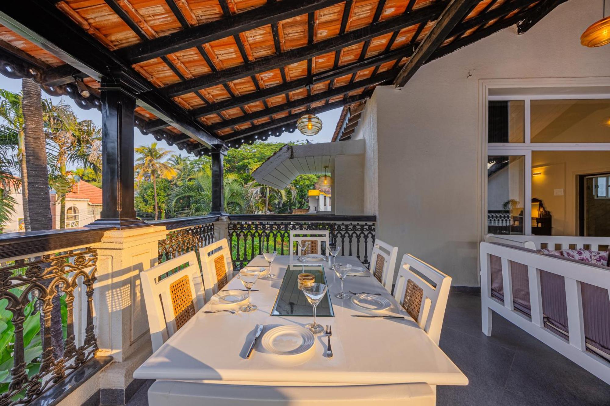 Elivaas 4 Bhk Villa Near Beach With Private Pool & Bar - Casa Boa Vida Candolim Buitenkant foto