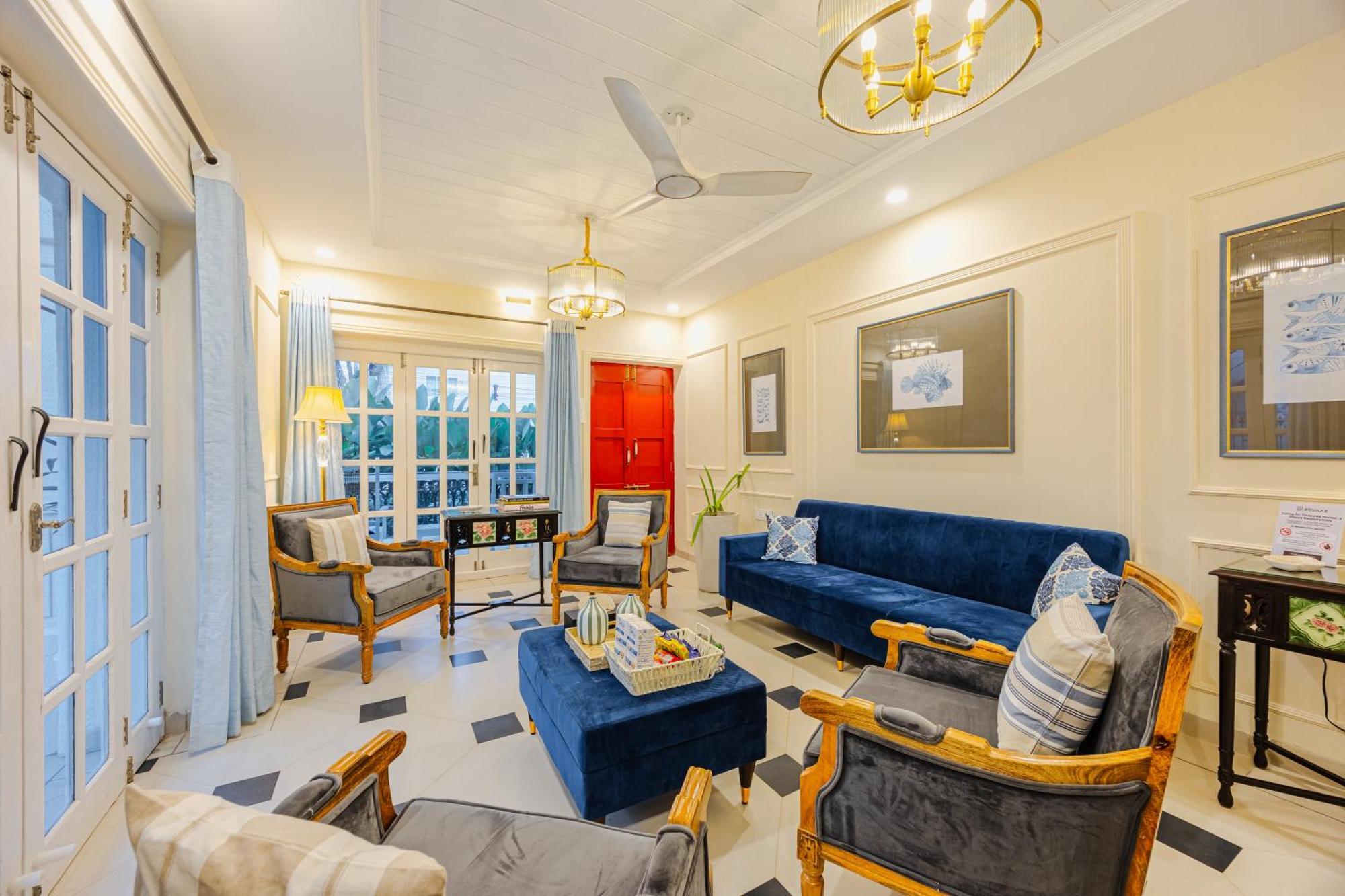 Elivaas 4 Bhk Villa Near Beach With Private Pool & Bar - Casa Boa Vida Candolim Buitenkant foto