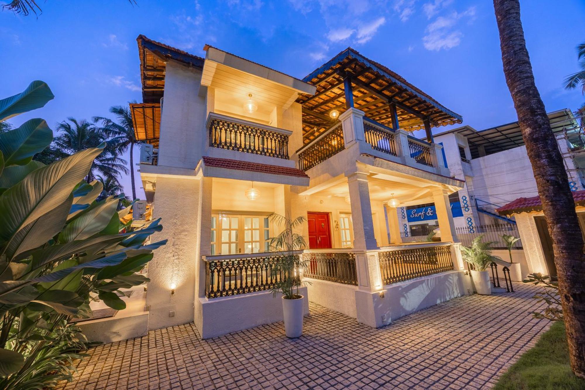 Elivaas 4 Bhk Villa Near Beach With Private Pool & Bar - Casa Boa Vida Candolim Buitenkant foto
