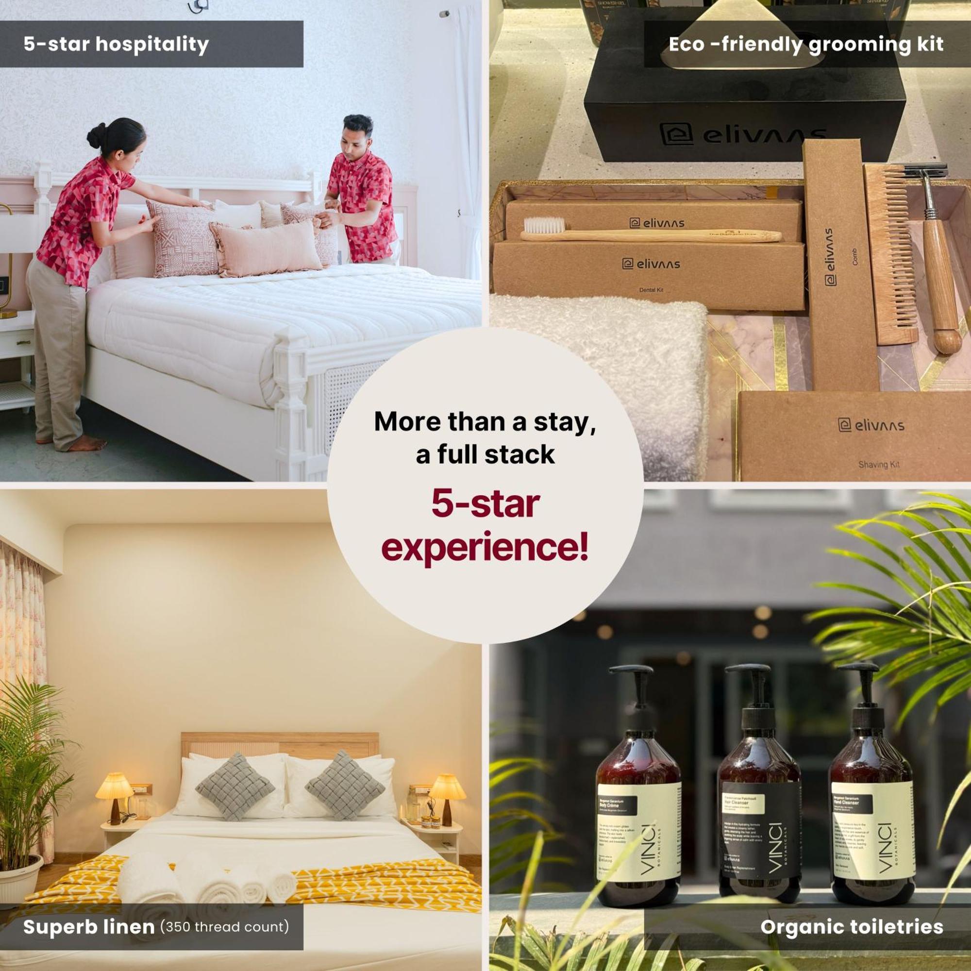 Elivaas 4 Bhk Villa Near Beach With Private Pool & Bar - Casa Boa Vida Candolim Buitenkant foto